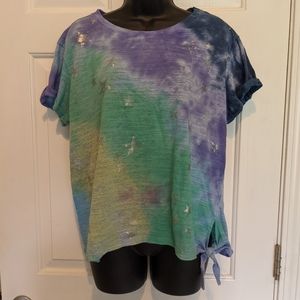 Tie dye XL t shirt with stars